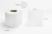 QUICKY Toilettenpapier 3-lagig, 250 Blatt * 6x8 Rollen