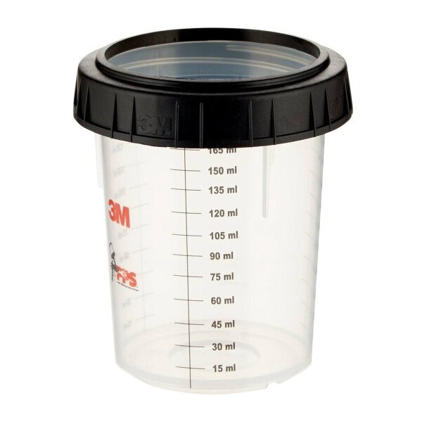 3M 16115 PPS Mini-Becher 170ml + Schraubring (1 Packung = 2 Stück)